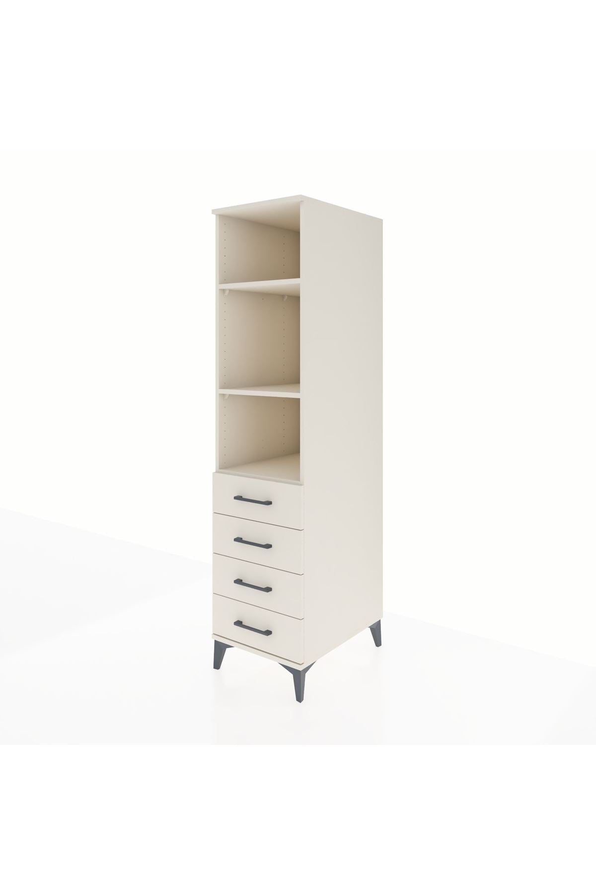 Kronos Dolap 3 Raflı 4 Çekmeceli 44x59x182 - S88M036V1C
