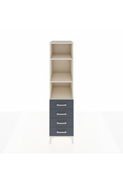 Kronos Dolap 3 Raflı 4 Çekmeceli 44x59x182 Aytaşı-Antrasit