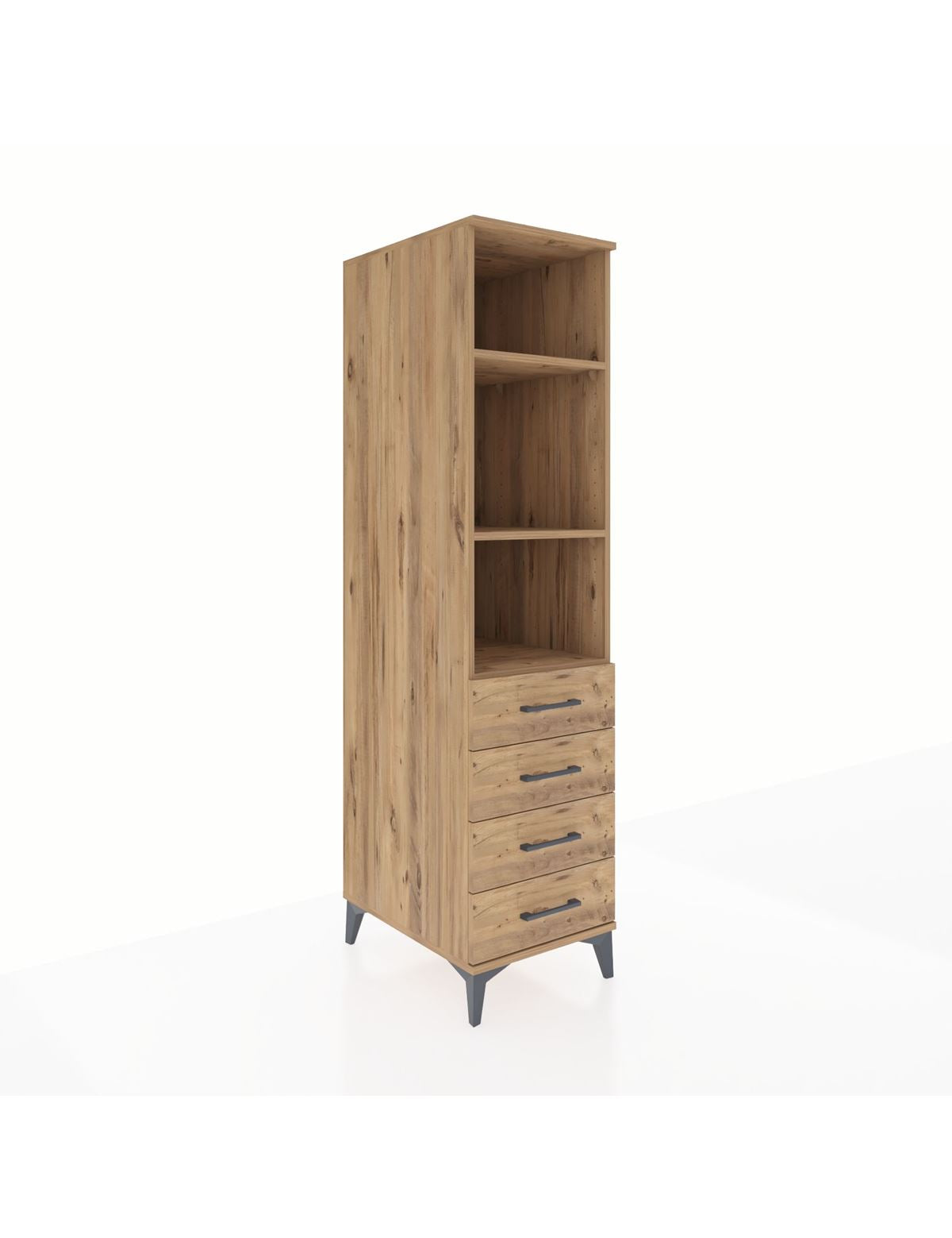 Kronos Dolap 3 Raflı 4 Çekmeceli 44x59x182 - S88M036V9C