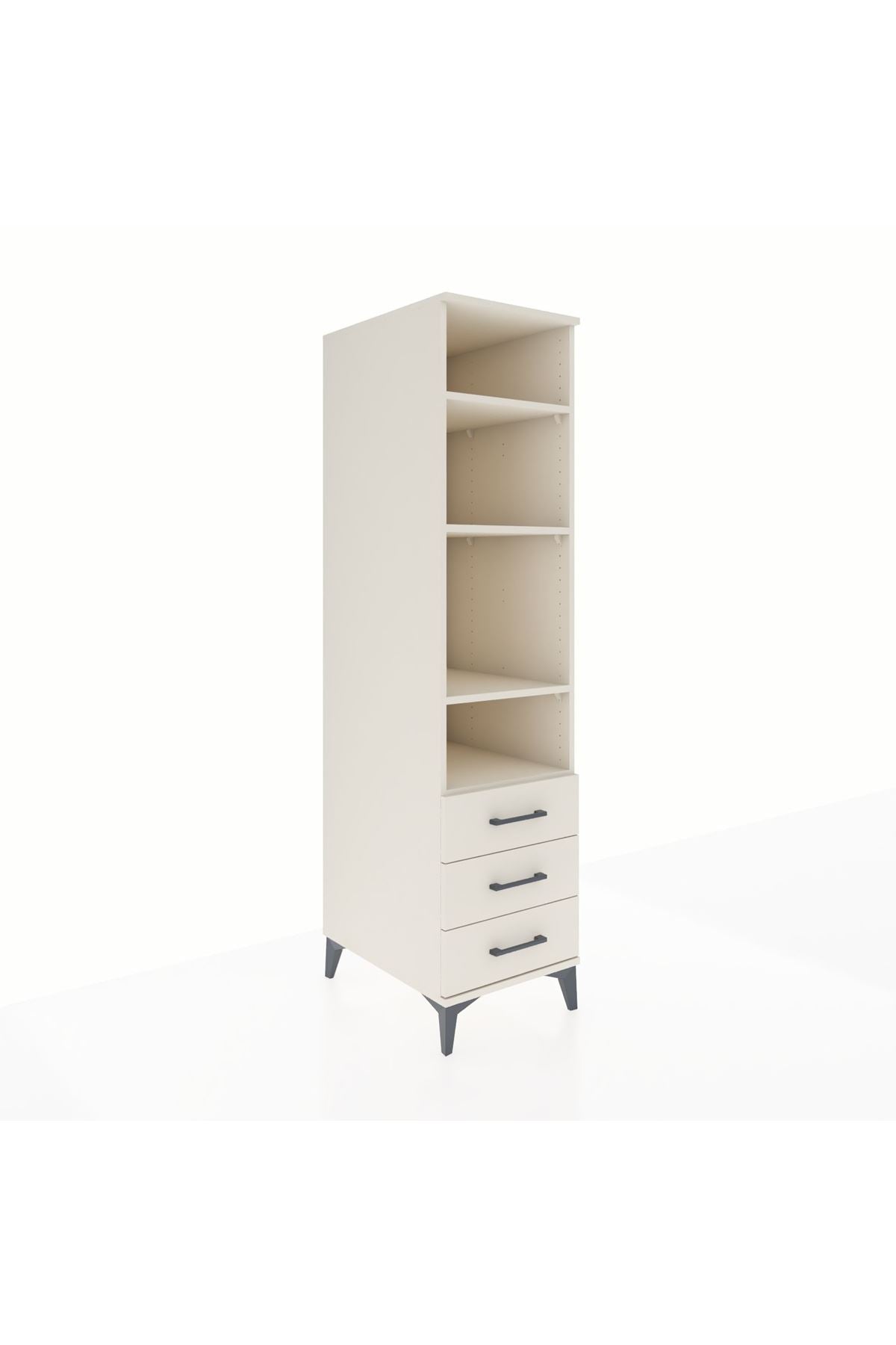 Kronos Dolap 4 Raflı 3 Çekmeceli 44x59x182 - S88M037V1C