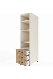 Kronos Dolap 4 Raflı 3 Çekmeceli 44x59x182 - S88M037V3C