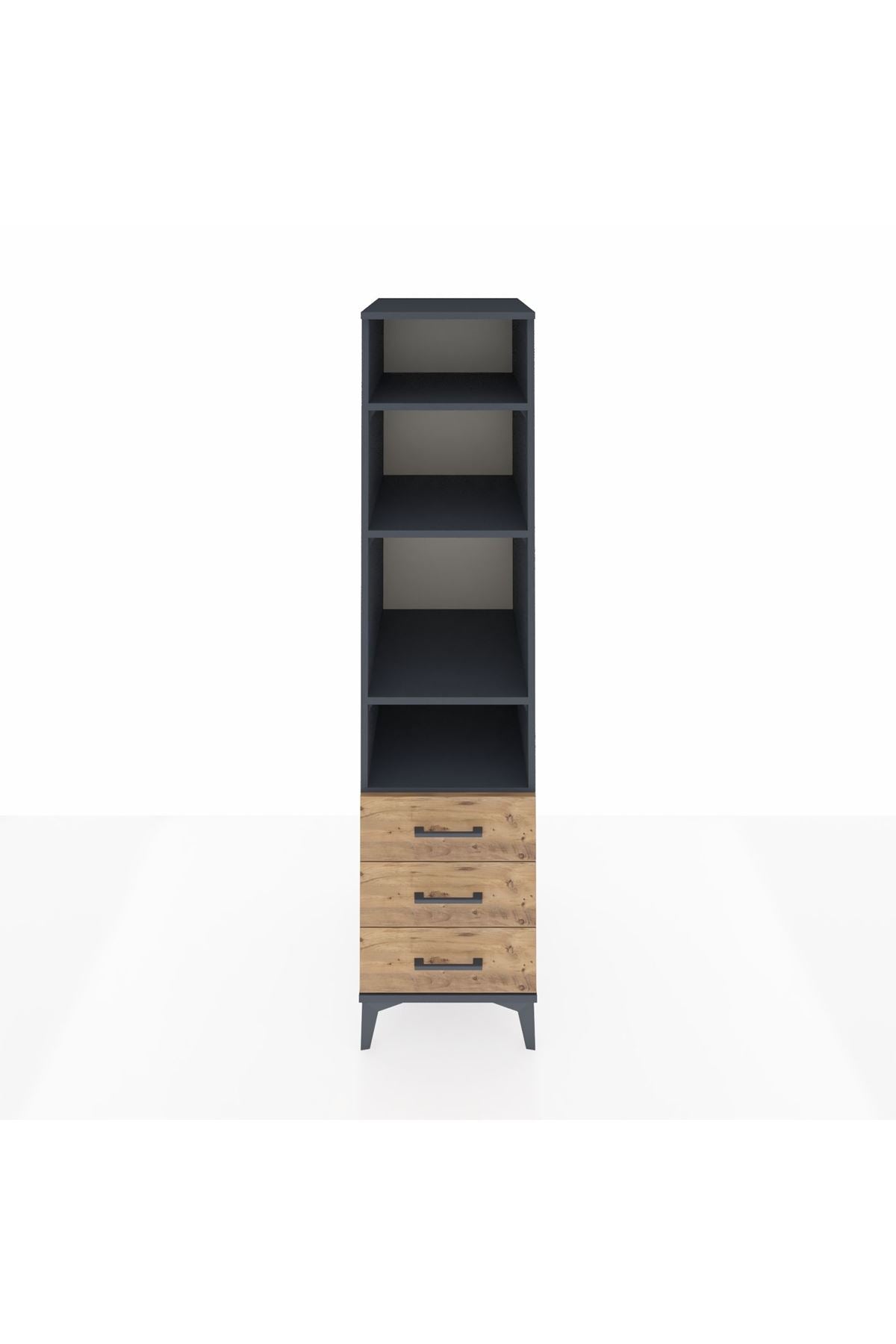 Kronos Dolap 4 Raflı 3 Çekmeceli 44x59x182 - S88M037V6C