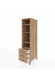 Kronos Dolap 4 Raflı 3 Çekmeceli 44x59x182 - S88M037V9C
