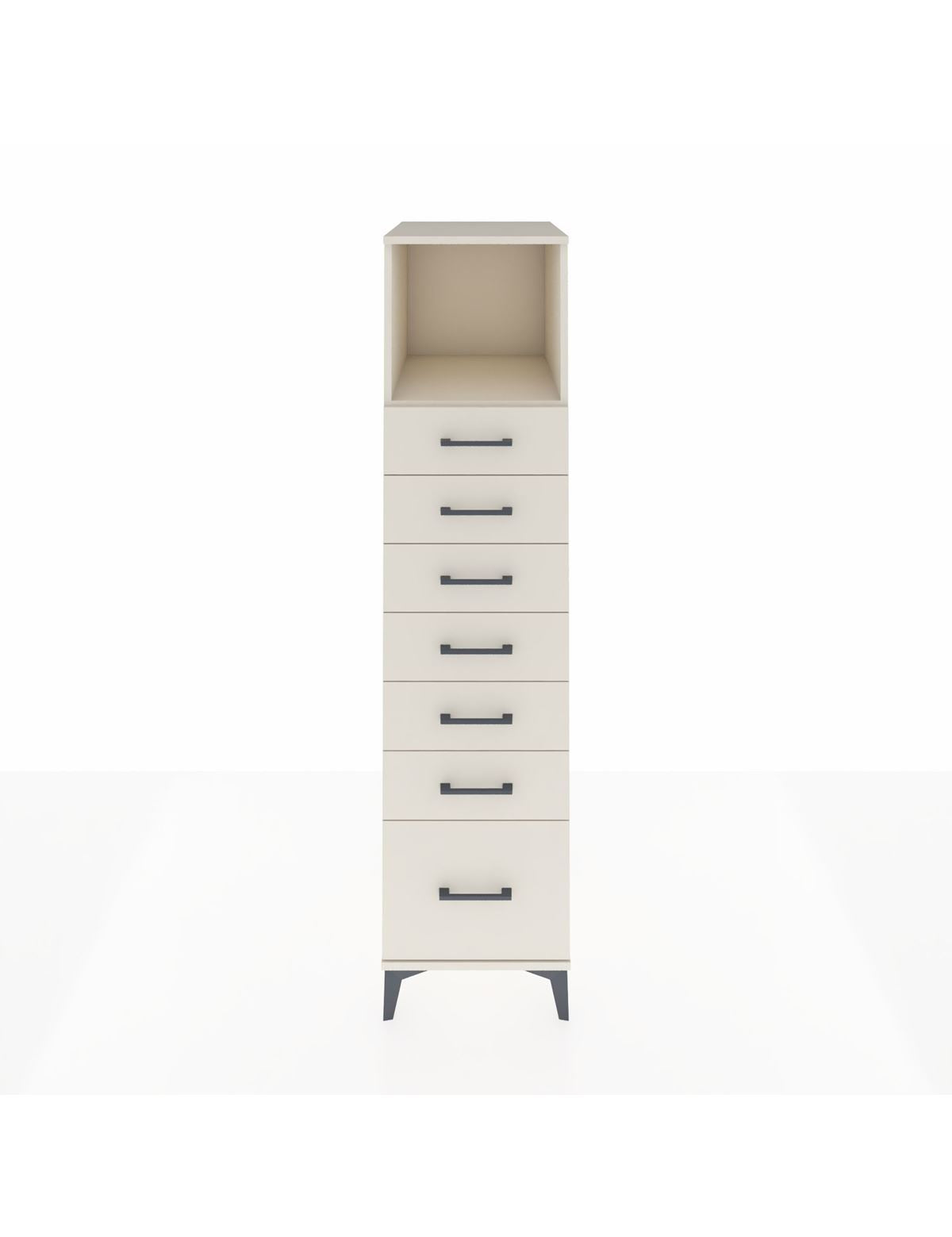 Kronos Dolap Tek Raflı 7 Çekmeceli 44x59x182 Aytaşı-Aytaşı