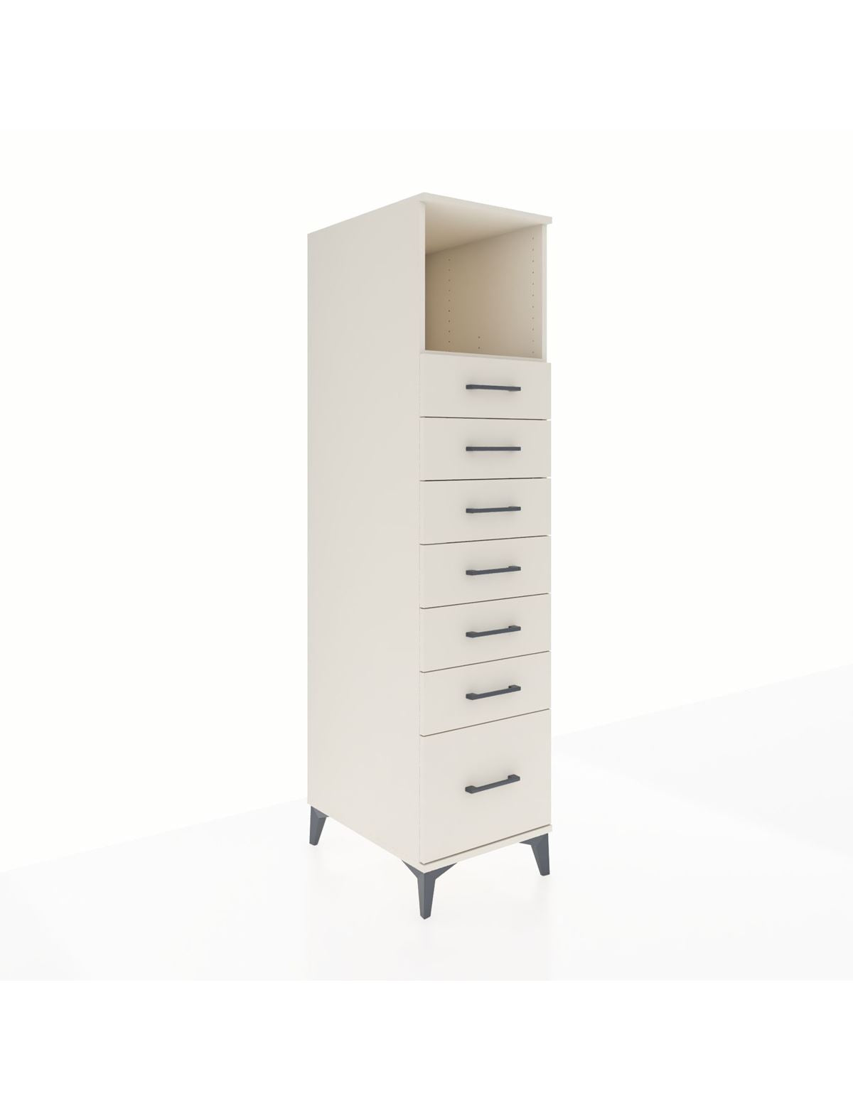 Kronos Dolap Tek Raflı 7 Çekmeceli 44x59x182 Aytaşı-Aytaşı