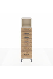 Kronos Dolap Tek Raflı 7 Çekmeceli 44x59x182 Aytaşı-Çam