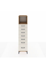 Kronos Dolap Tek Raflı 7 Çekmeceli 44x59x182 Çam-Aytaşı