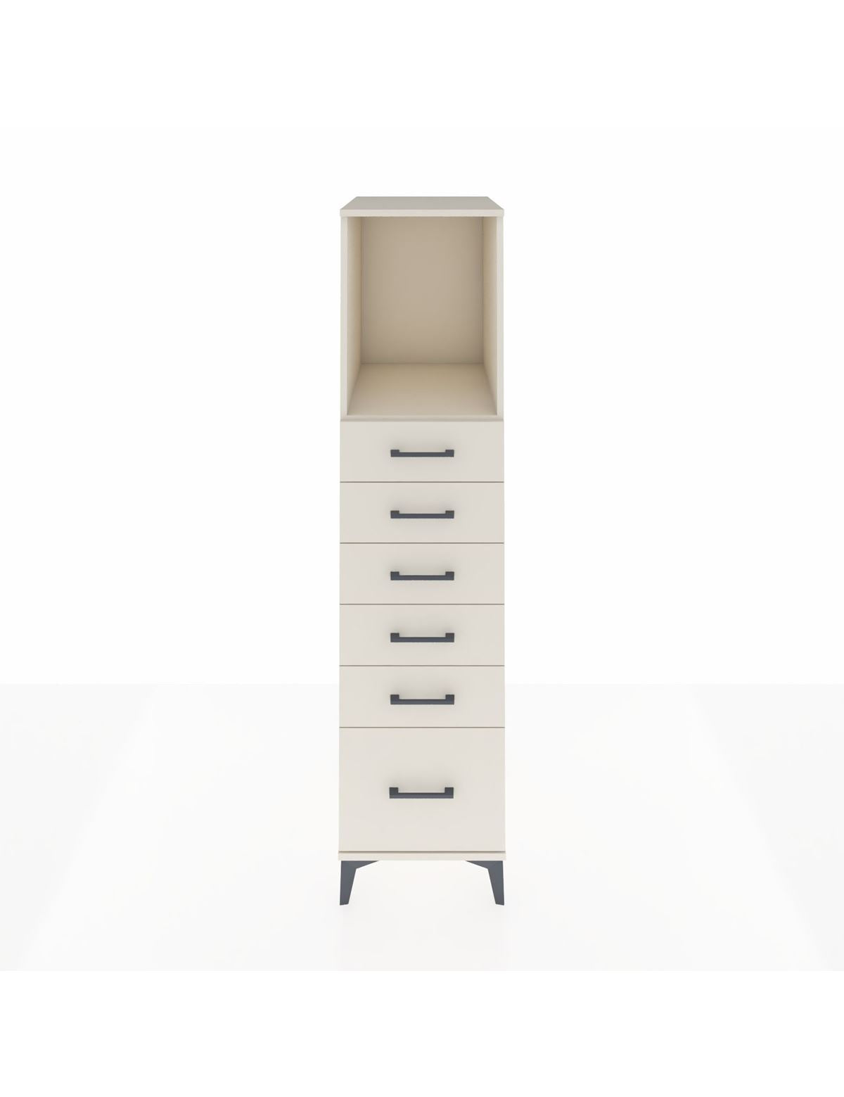 Kronos Dolap Tek Raflı 6 Çekmeceli 44x59x182 Aytaşı-Aytaşı