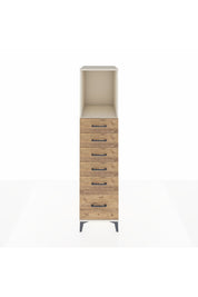 Kronos Dolap Tek Raflı 6 Çekmeceli 44x59x182 Aytaşı-Çam