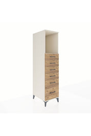 Kronos Dolap Tek Raflı 6 Çekmeceli 44x59x182 Aytaşı-Çam