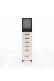 Kronos Dolap Tek Raflı 6 Çekmeceli 44x59x182 Antrasit-Aytaşı