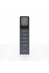 Kronos Dolap Tek Raflı 6 Çekmeceli 44x59x182