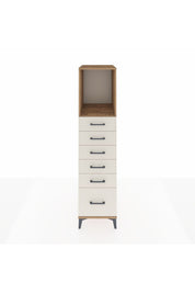 Kronos Dolap Tek Raflı 6 Çekmeceli 44x59x182 Çam-Aytaşı