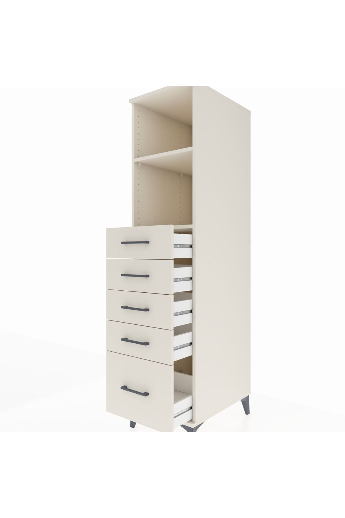 Kronos Dolap 2 Raflı 5 Çekmeceli 44x59x182 Aytaşı-Aytaşı