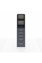 Kronos Dolap 2 Raflı 5 Çekmeceli 44x59x182