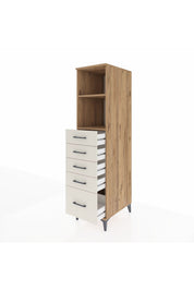 Kronos Dolap 2 Raflı 5 Çekmeceli 44x59x182 Çam-Aytaşı