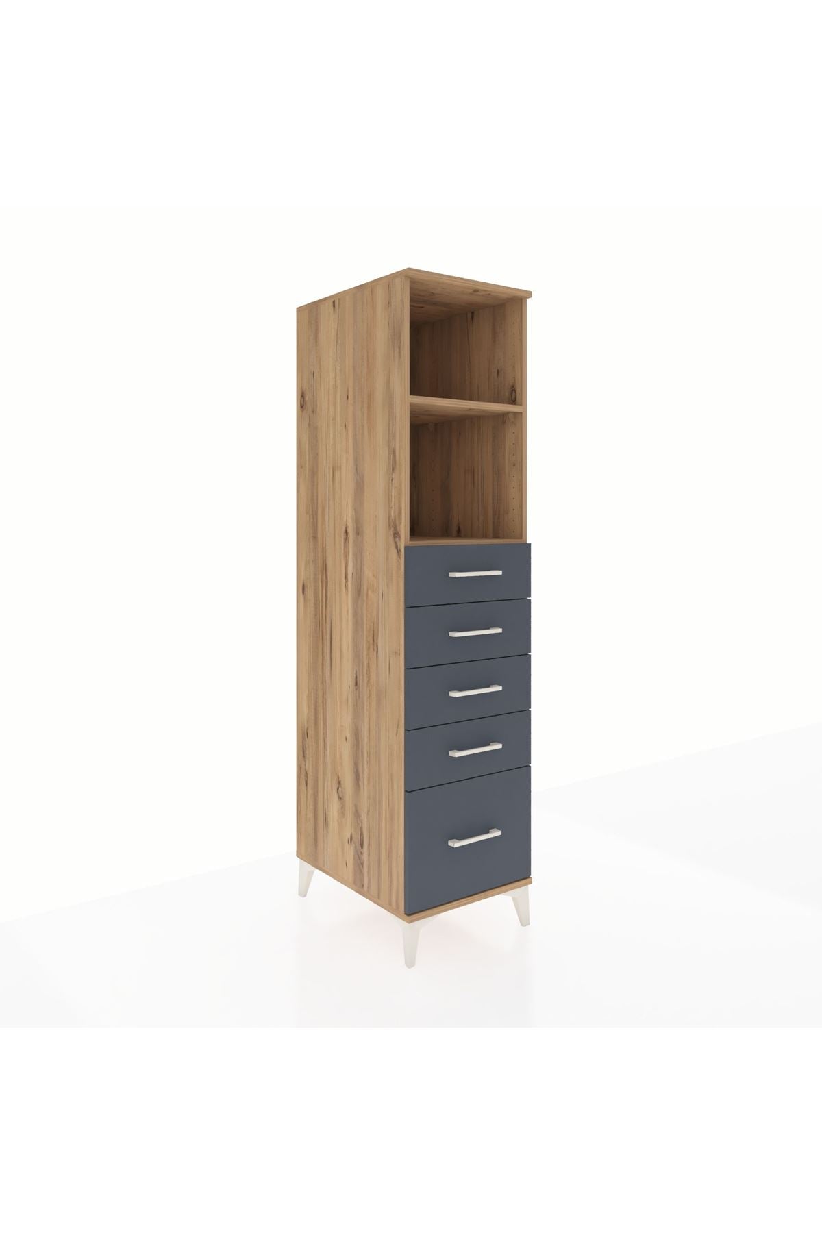 Kronos Dolap 2 Raflı 5 Çekmeceli 44x59x182 - S88M040V8C