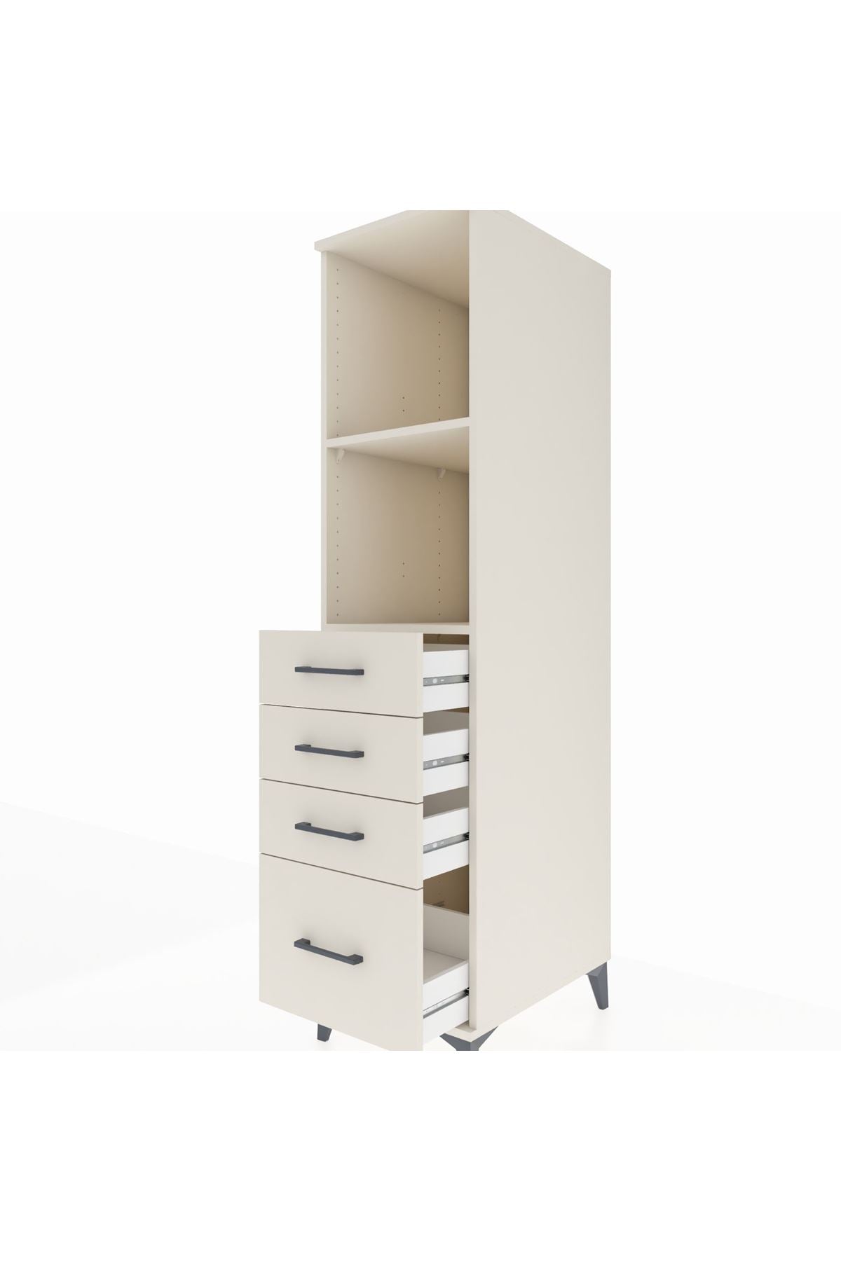 Kronos Dolap 2 Raflı 4 Çekmeceli 44x59x182 Aytaşı-Aytaşı