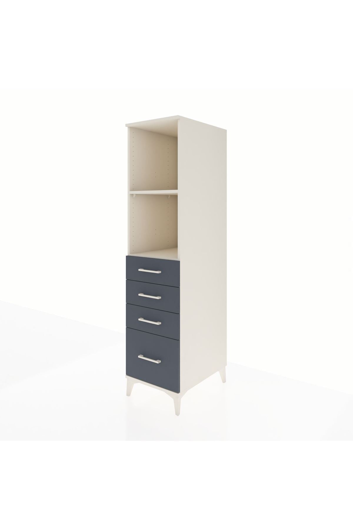 Kronos Dolap 2 Raflı 4 Çekmeceli 44x59x182 - S88M041V2C
