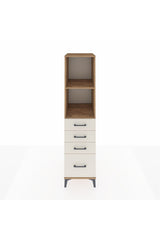 Kronos Dolap 2 Raflı 4 Çekmeceli 44x59x182