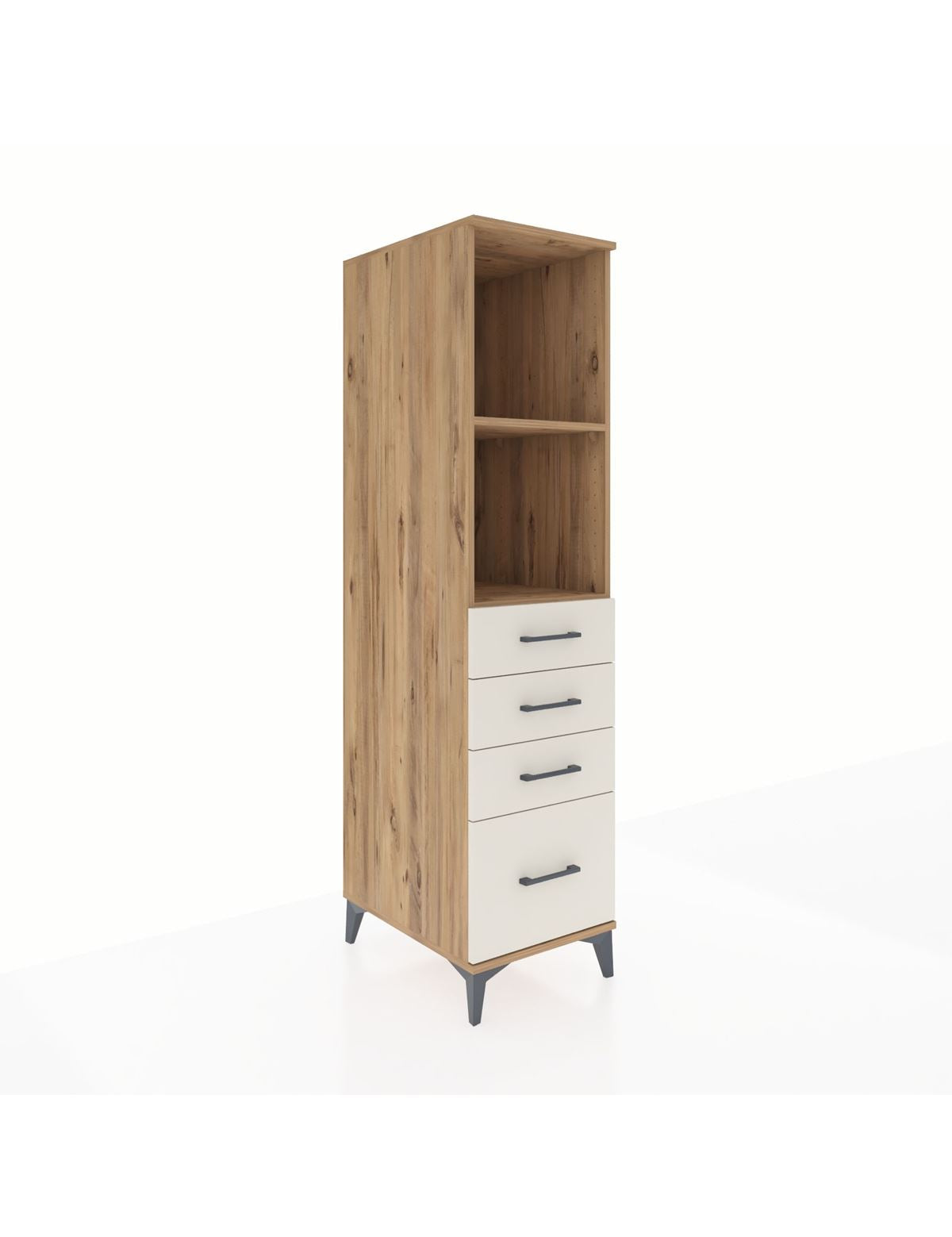 Kronos Dolap 2 Raflı 4 Çekmeceli 44x59x182 - S88M041V7C