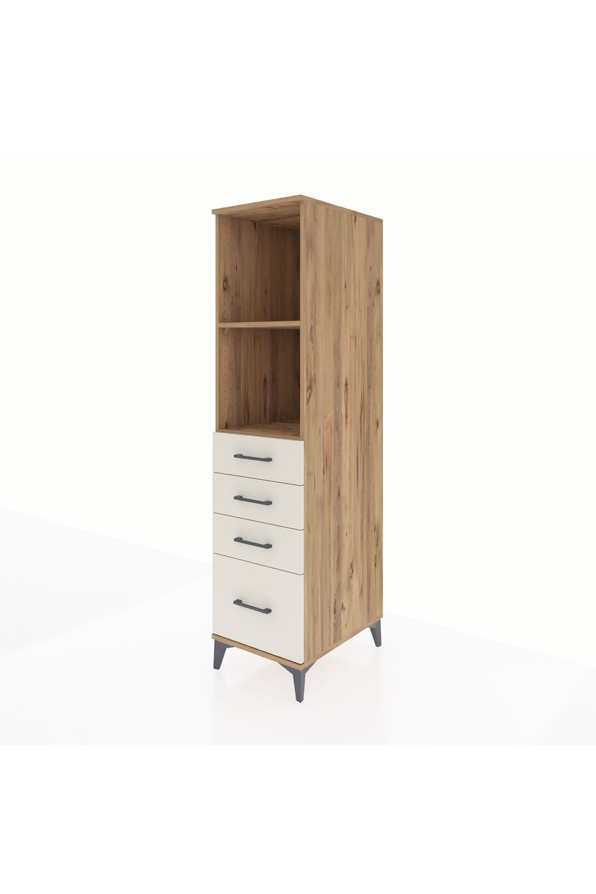 Kronos Dolap 2 Raflı 4 Çekmeceli 44x59x182 - S88M041V7C