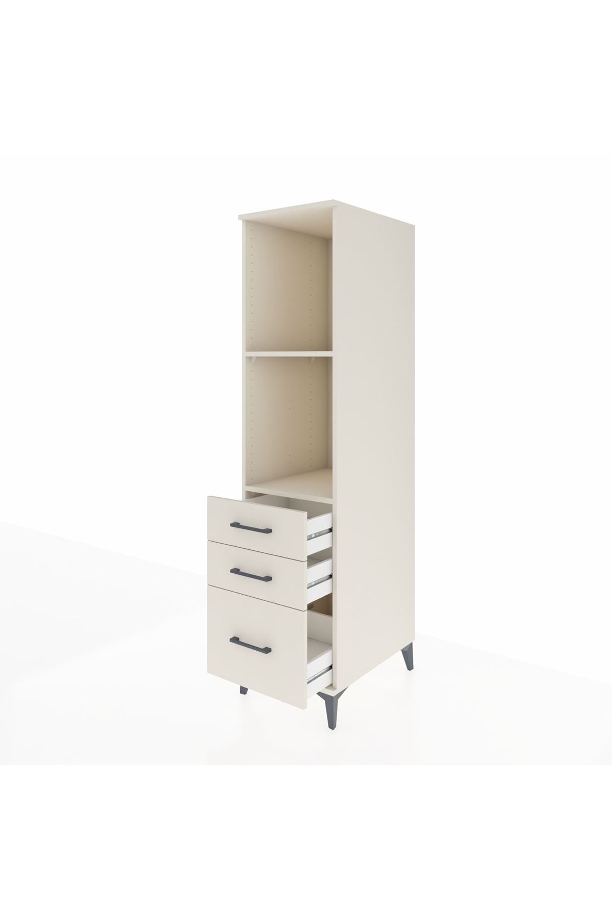 Kronos Dolap 2 Raflı 3 Çekmeceli 44x59x182 - S88M042V1C
