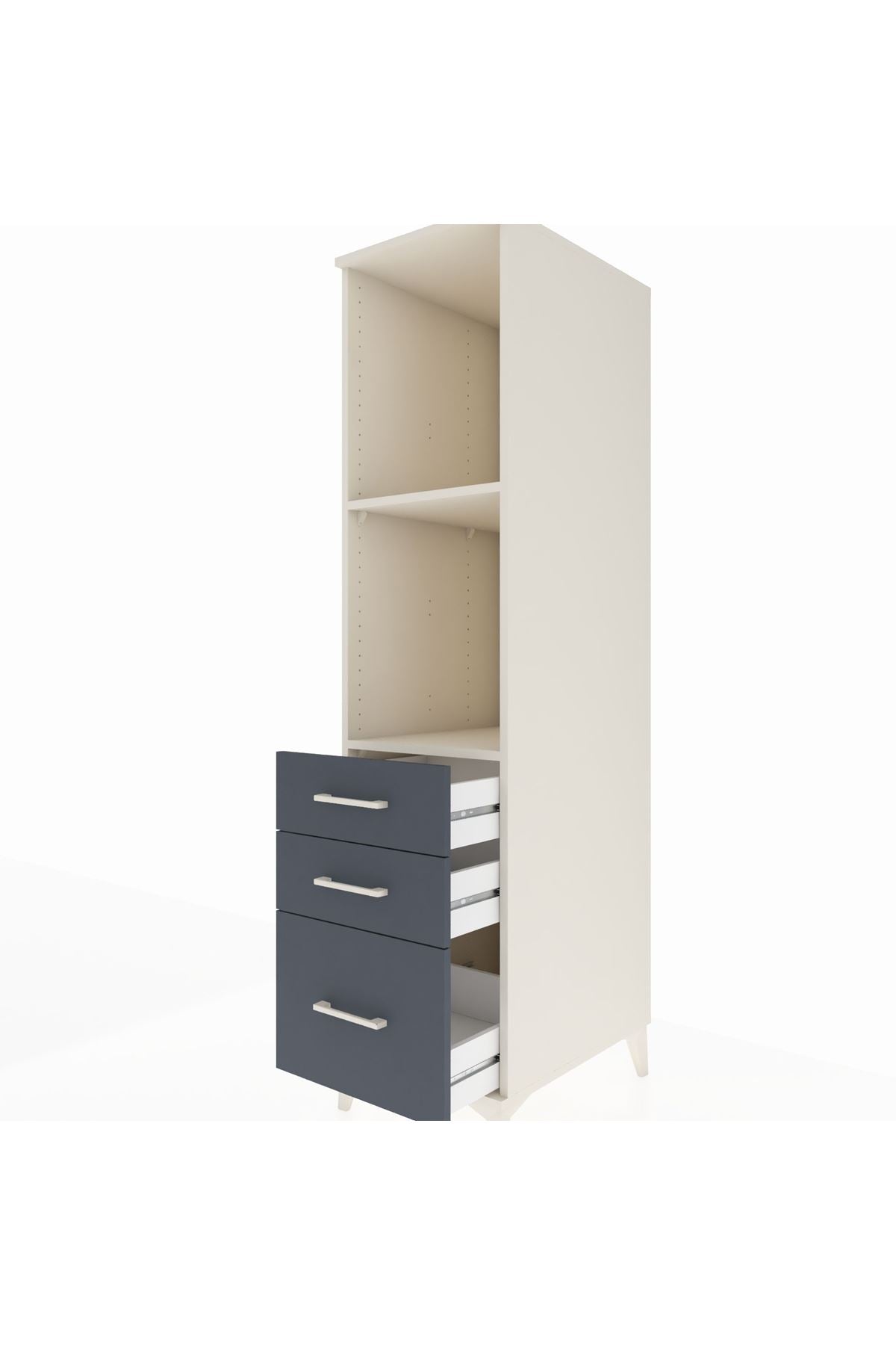 Kronos Dolap 2 Raflı 3 Çekmeceli 44x59x182 - S88M042V2C