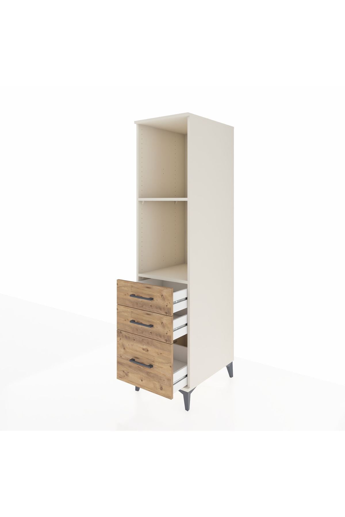 Kronos Dolap 2 Raflı 3 Çekmeceli 44x59x182 - S88M042V3C