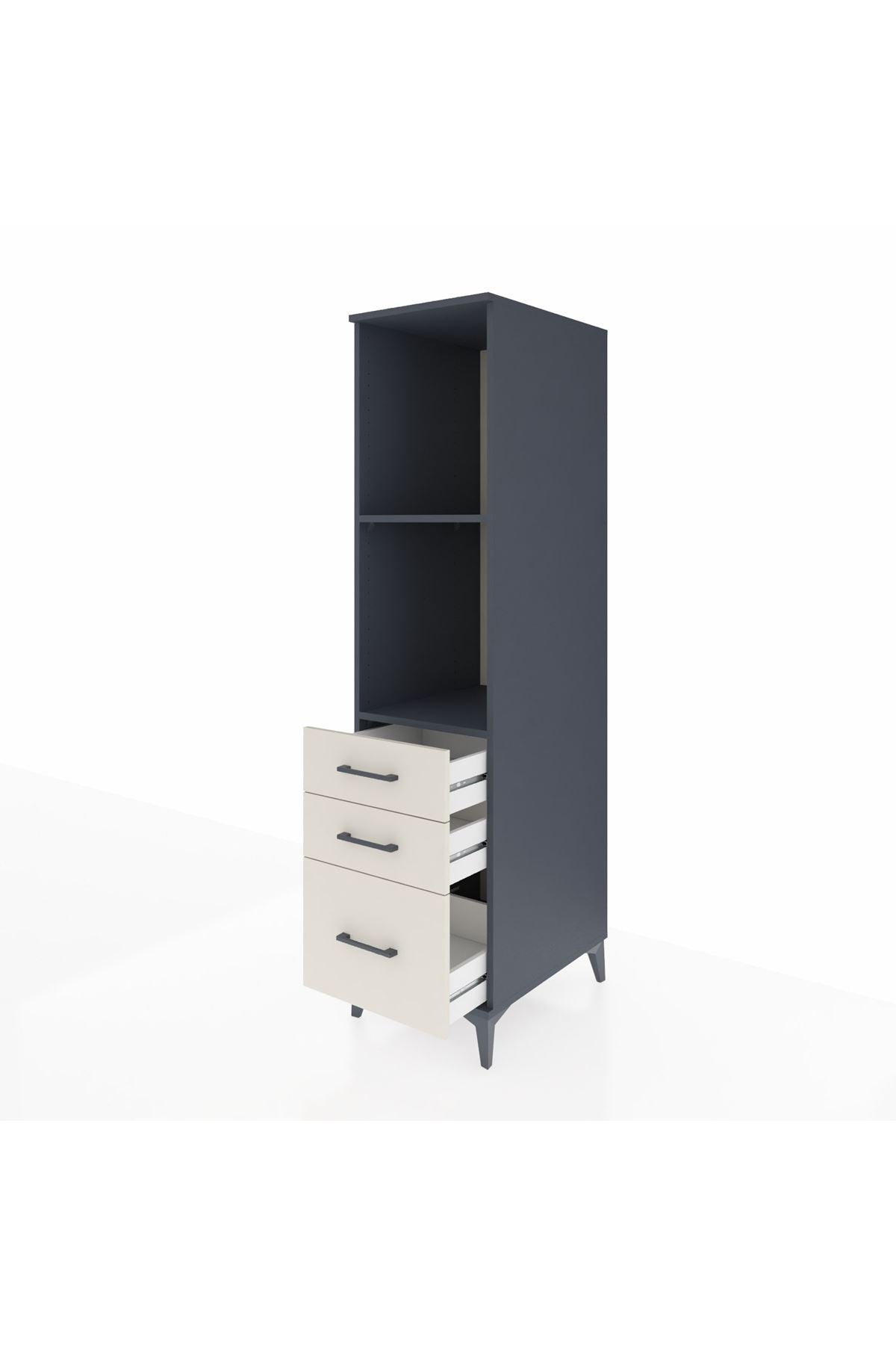 Kronos Dolap 2 Raflı 3 Çekmeceli 44x59x182 - S88M042V4C