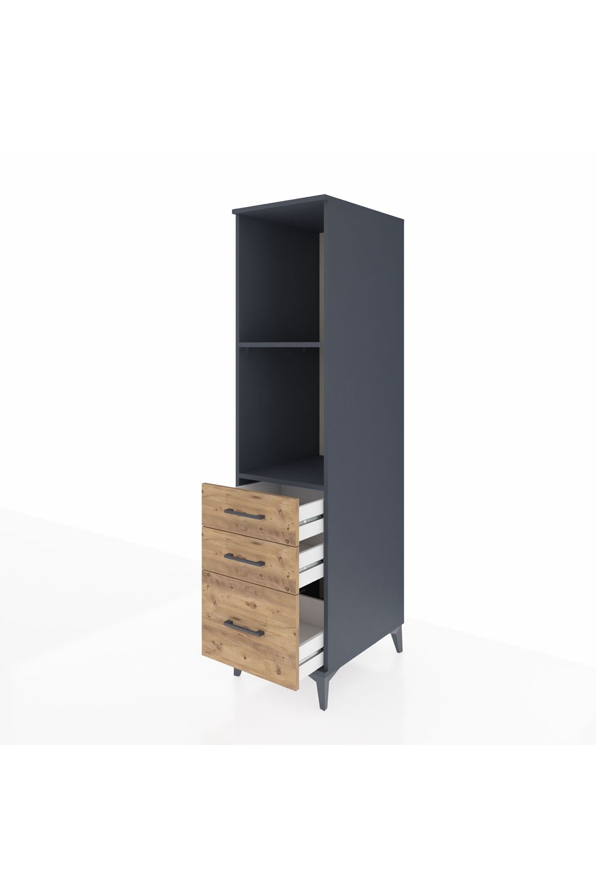 Kronos Dolap 2 Raflı 3 Çekmeceli 44x59x182 - S88M042V6C