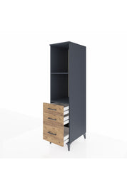 Kronos Dolap 2 Raflı 3 Çekmeceli 44x59x182 - S88M042V6C