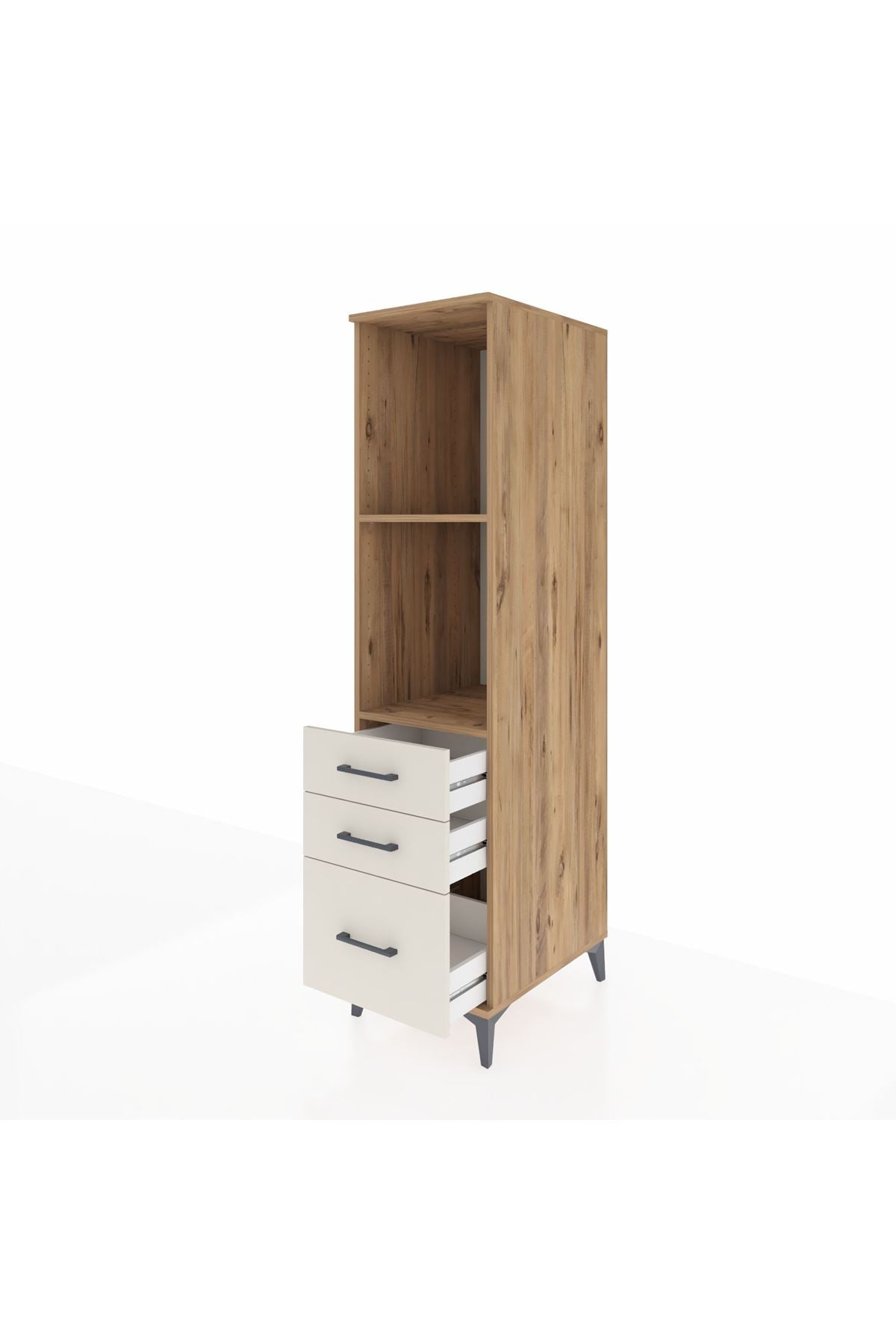 Kronos Dolap 2 Raflı 3 Çekmeceli 44x59x182 - S88M042V7C