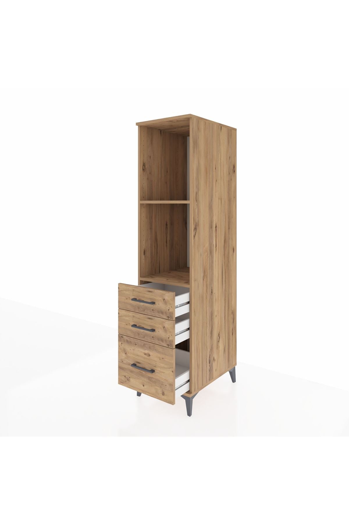 Kronos Dolap 2 Raflı 3 Çekmeceli 44x59x182 - S88M042V9C