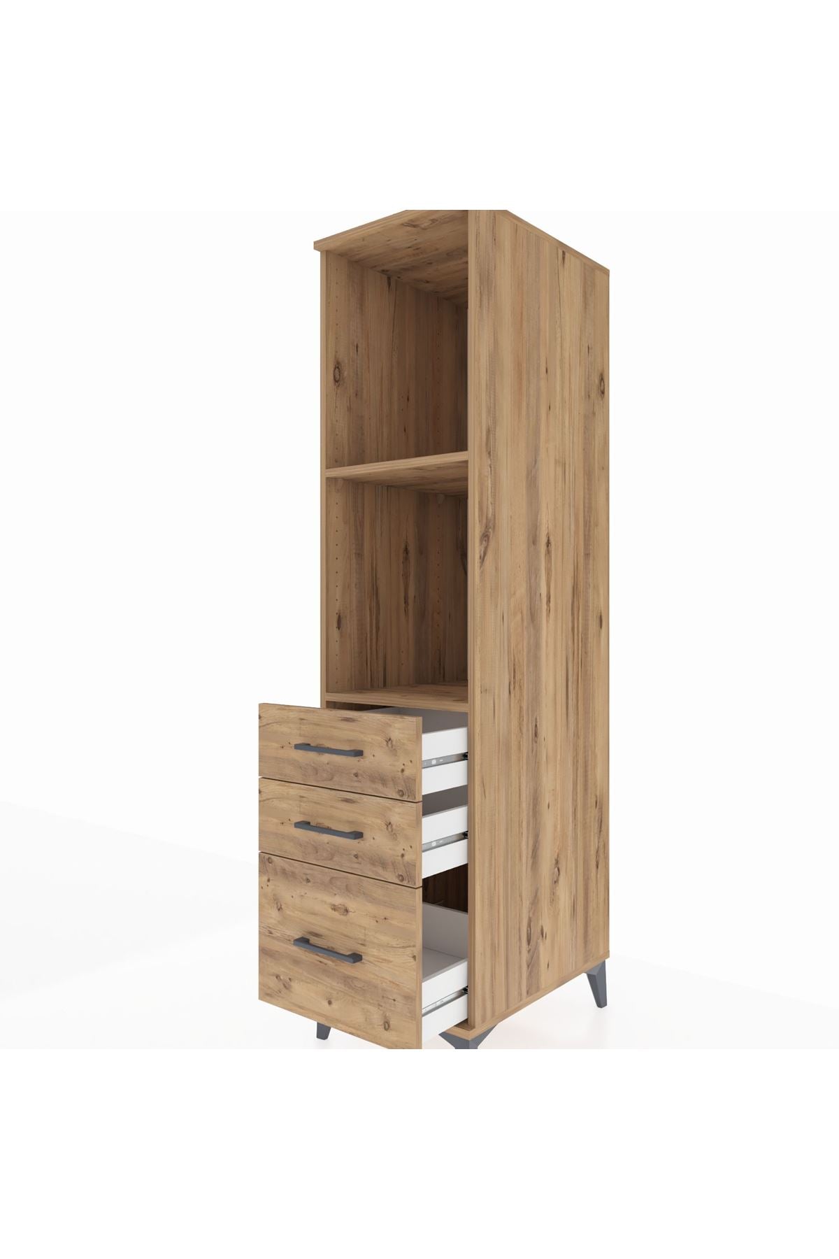 Kronos Dolap 2 Raflı 3 Çekmeceli 44x59x182 - S88M042V9C