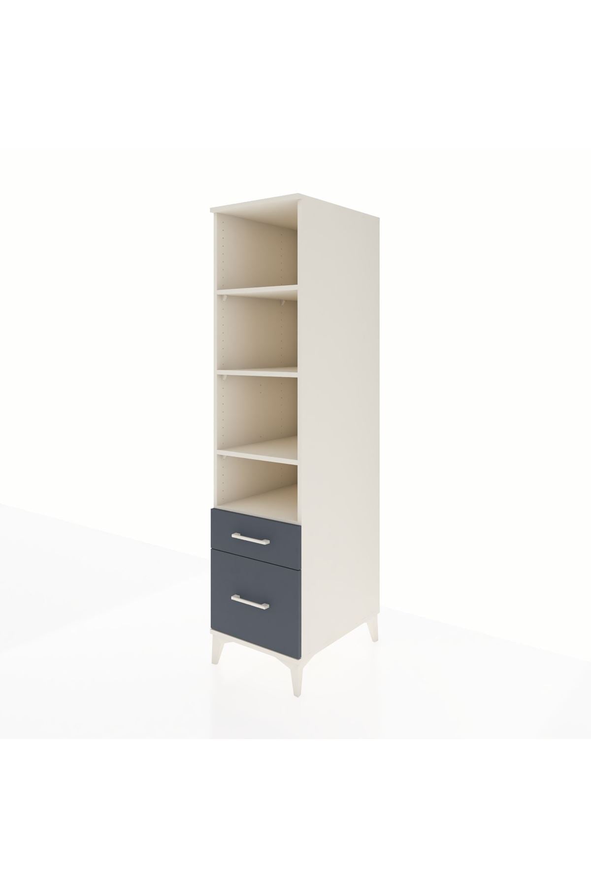 Kronos Dolap 4 Raflı 2 Çekmeceli 44x59x182 - S88M043V2C