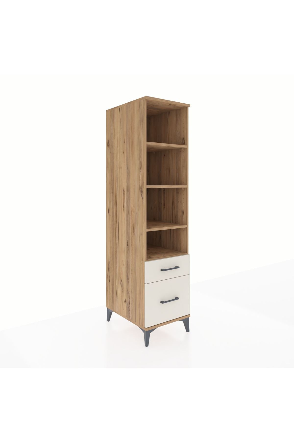 Kronos Dolap 4 Raflı 2 Çekmeceli 44x59x182 - S88M043V7C