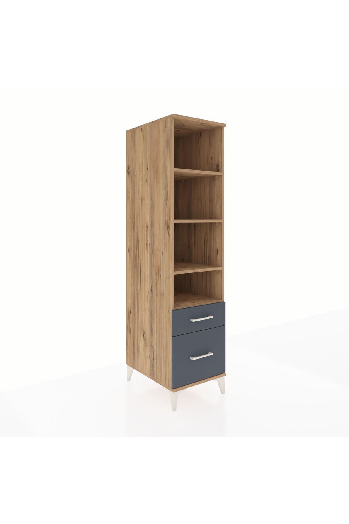 Kronos Dolap 4 Raflı 2 Çekmeceli 44x59x182 - S88M043V8C