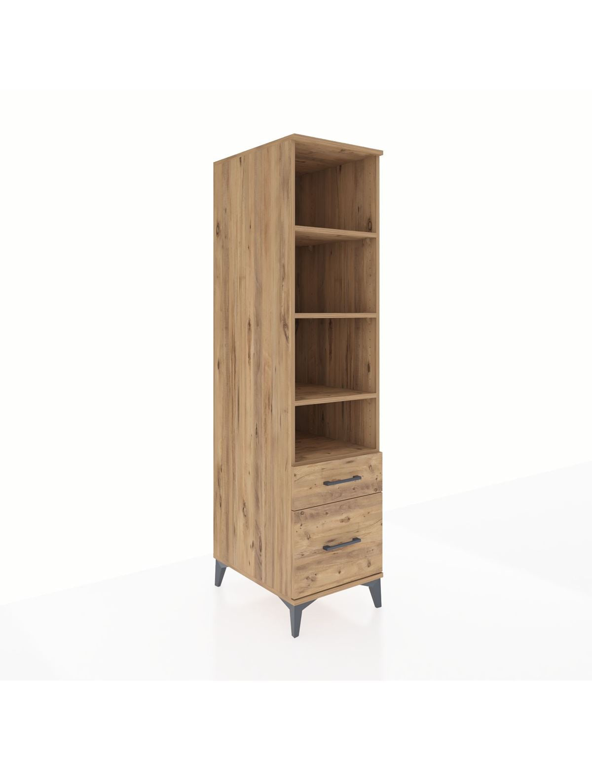 Kronos Dolap 4 Raflı 2 Çekmeceli 44x59x182 - S88M043V9C