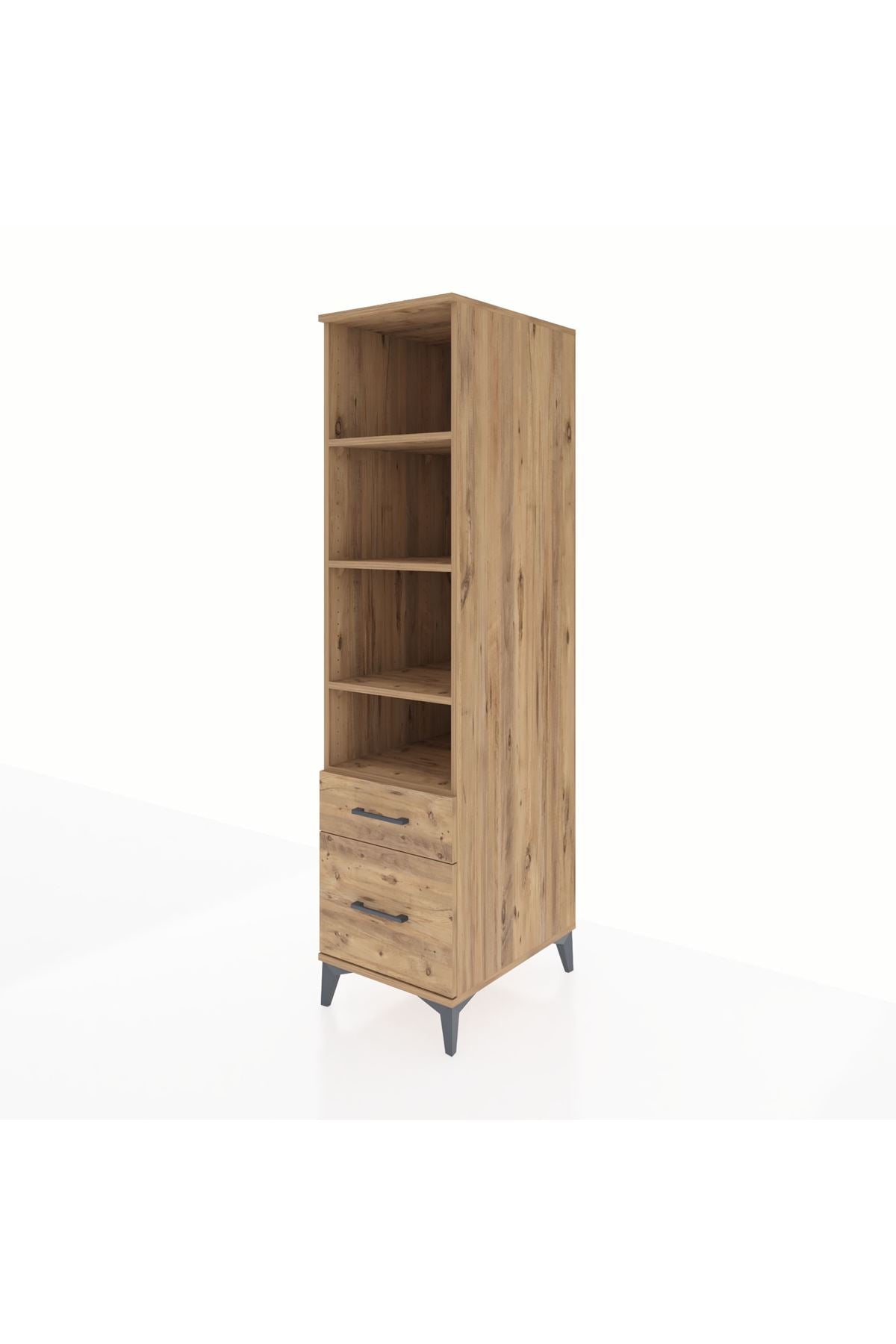 Kronos Dolap 4 Raflı 2 Çekmeceli 44x59x182 - S88M043V9C