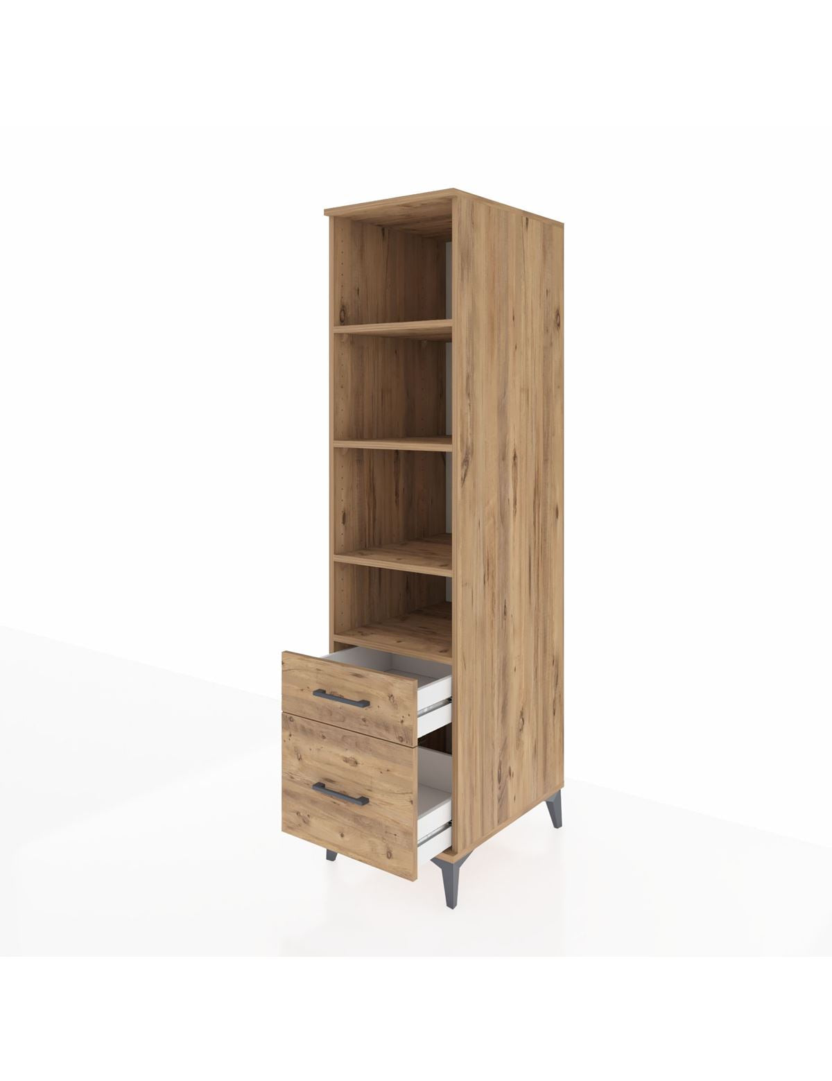 Kronos Dolap 4 Raflı 2 Çekmeceli 44x59x182 - S88M043V9C