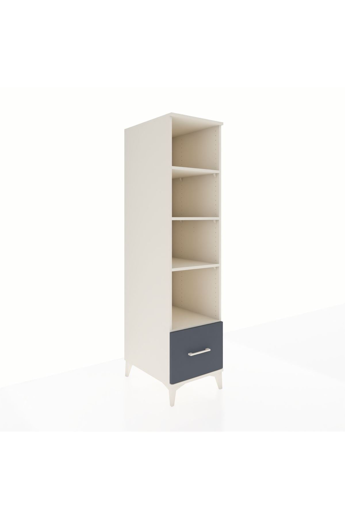 Kronos Dolap 4 Raflı Tek Çekmeceli 44x59x182 - S88M044V2C