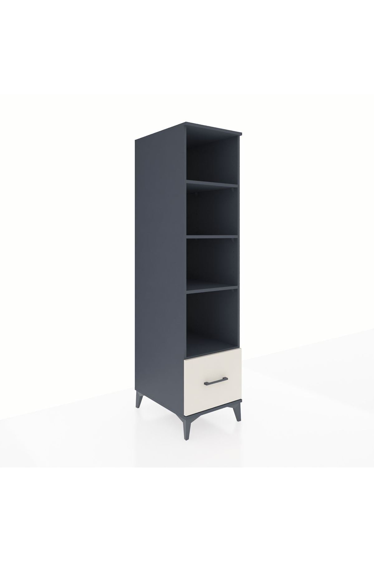 Kronos Dolap 4 Raflı Tek Çekmeceli 44x59x182 - S88M044V4C
