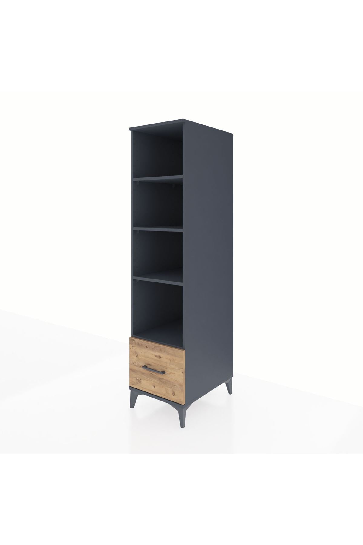 Kronos Dolap 4 Raflı Tek Çekmeceli 44x59x182 - S88M044V6C