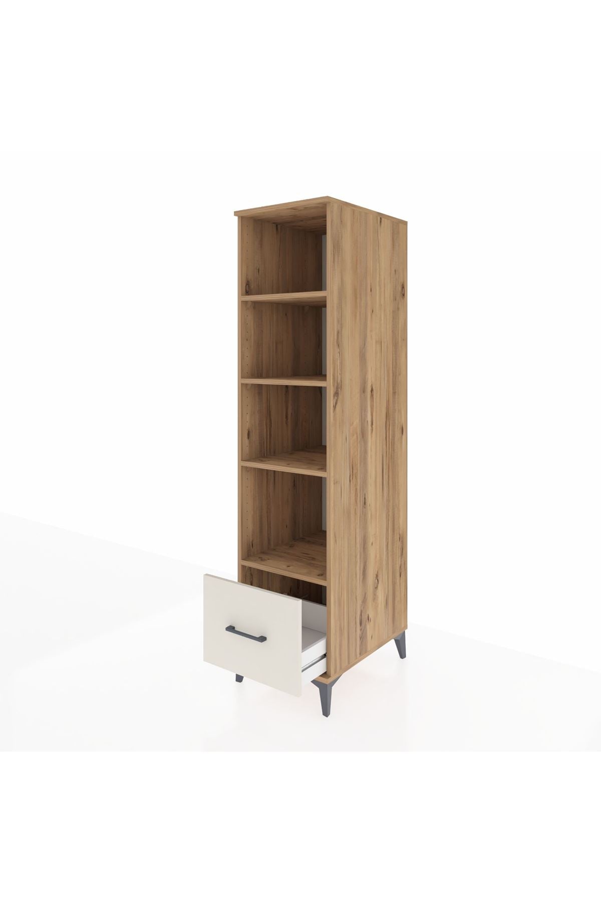 Kronos Dolap 4 Raflı Tek Çekmeceli 44x59x182 - S88M044V7C