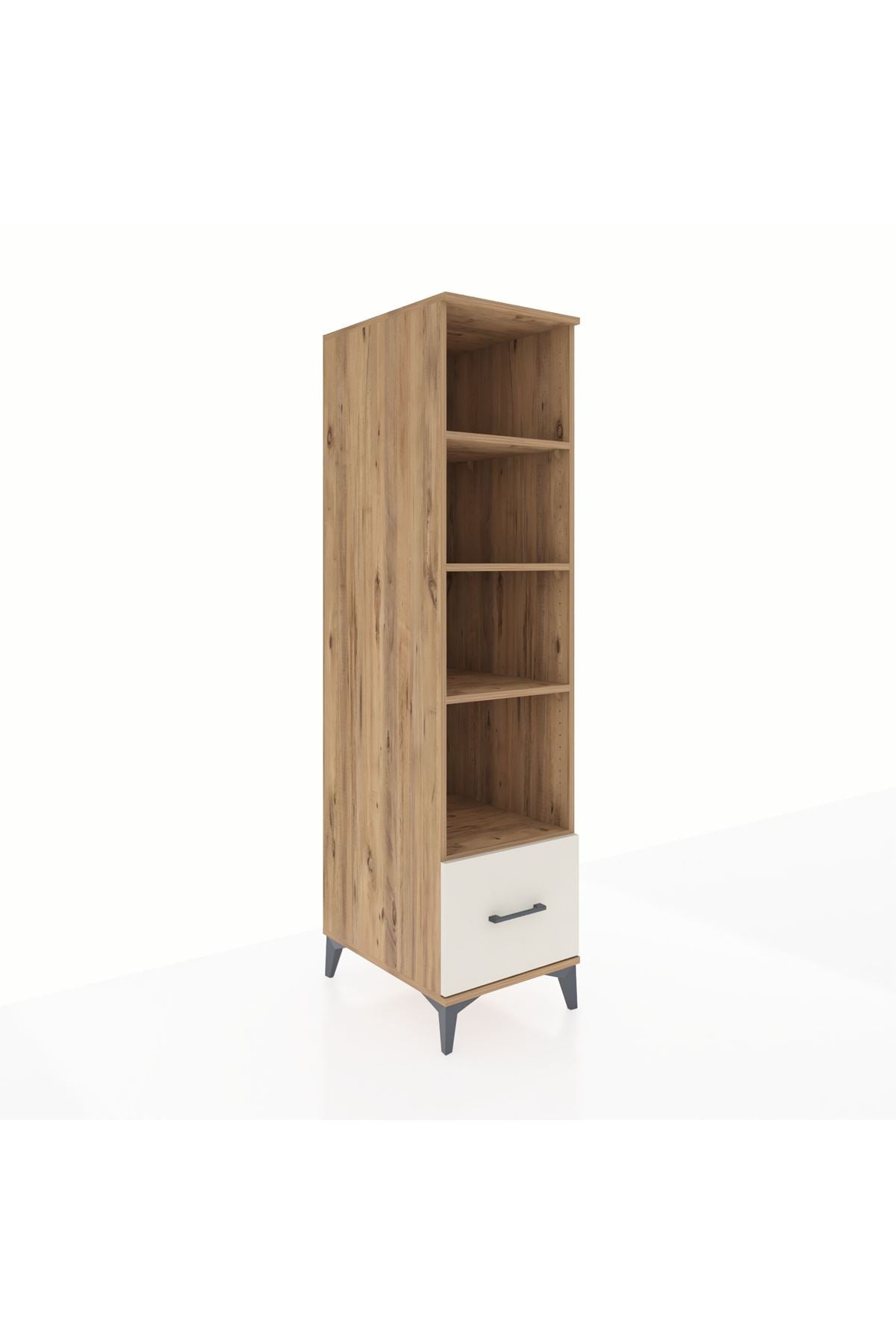 Kronos Dolap 4 Raflı Tek Çekmeceli 44x59x182 - S88M044V7C