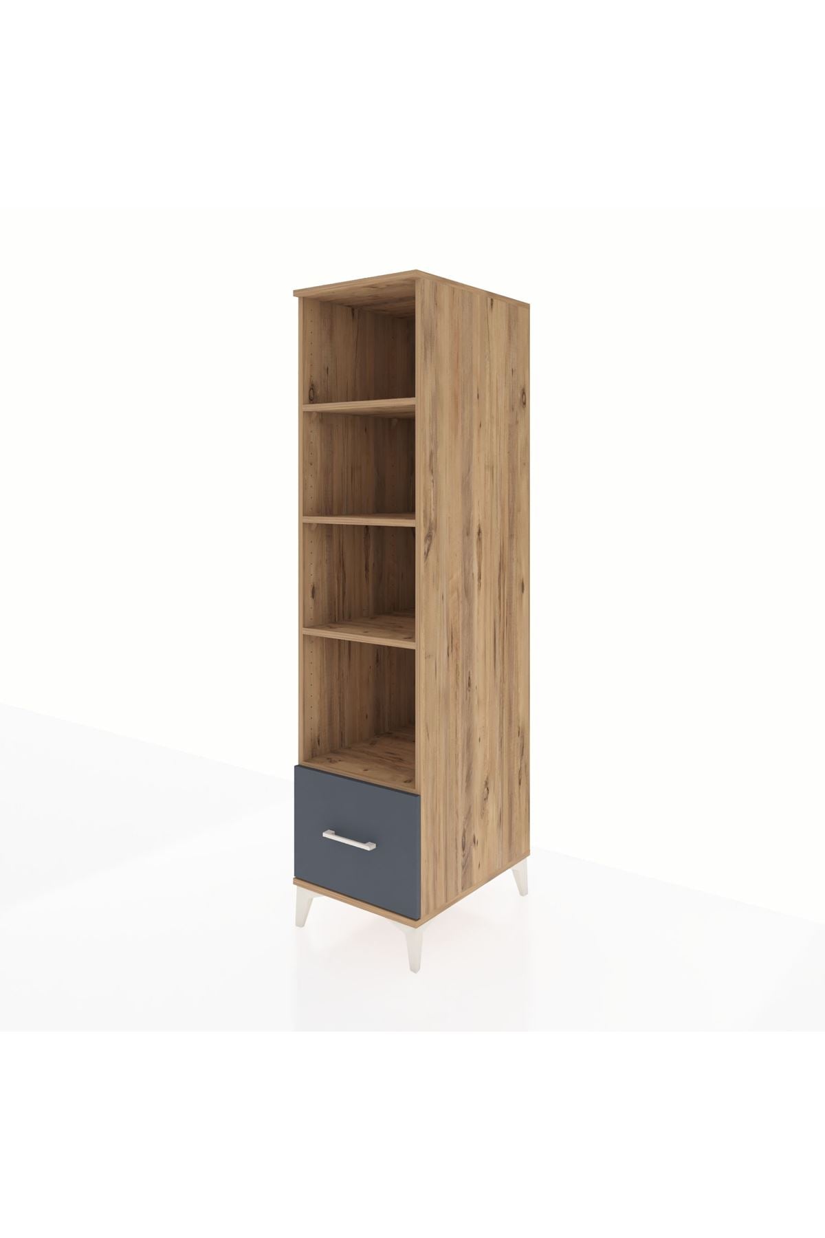 Kronos Dolap 4 Raflı Tek Çekmeceli 44x59x182 - S88M044V8C