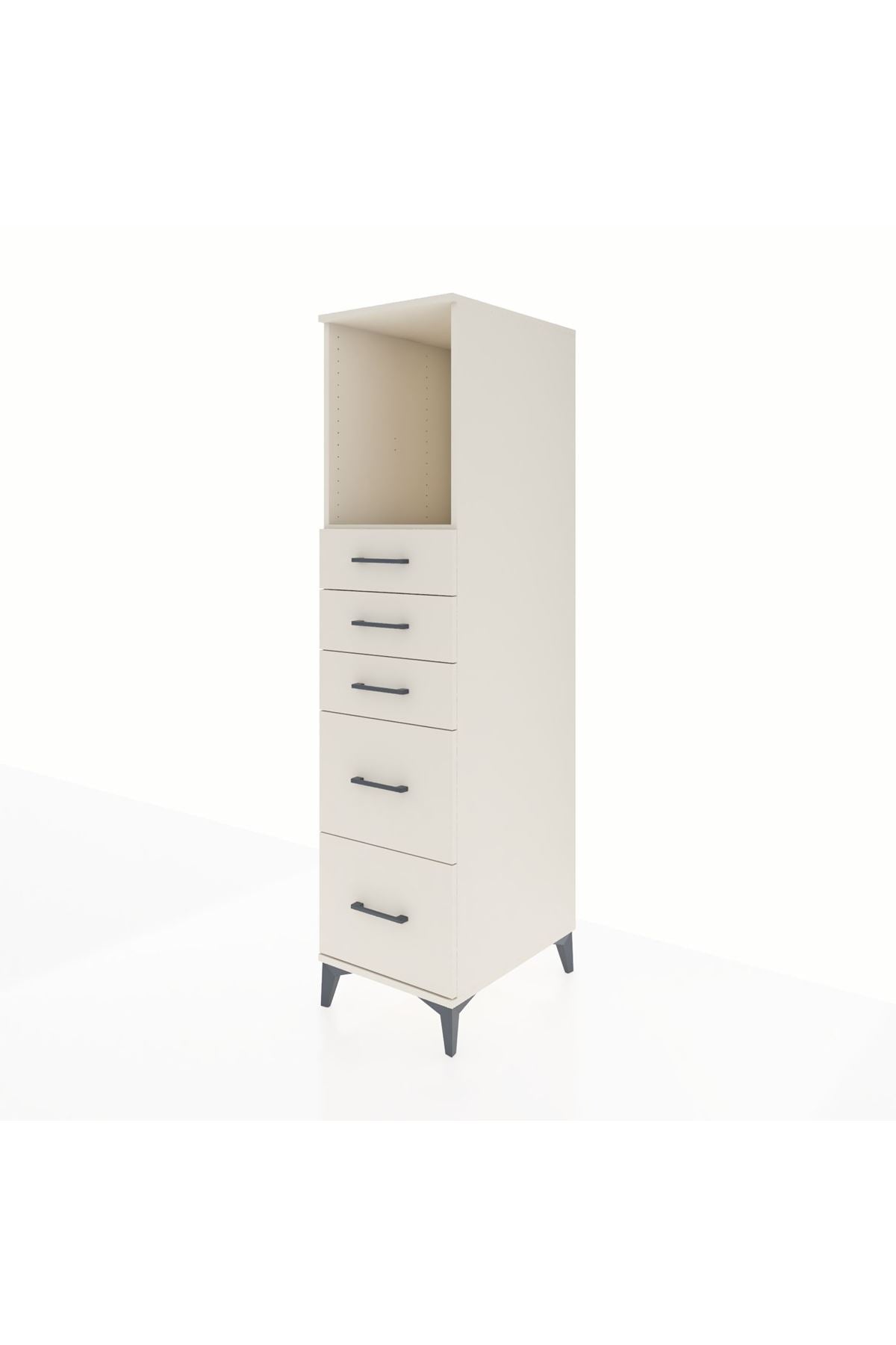 Kronos Dolap Tek Raflı 5 Çekmeceli 44x59x182 - S88M046V1C