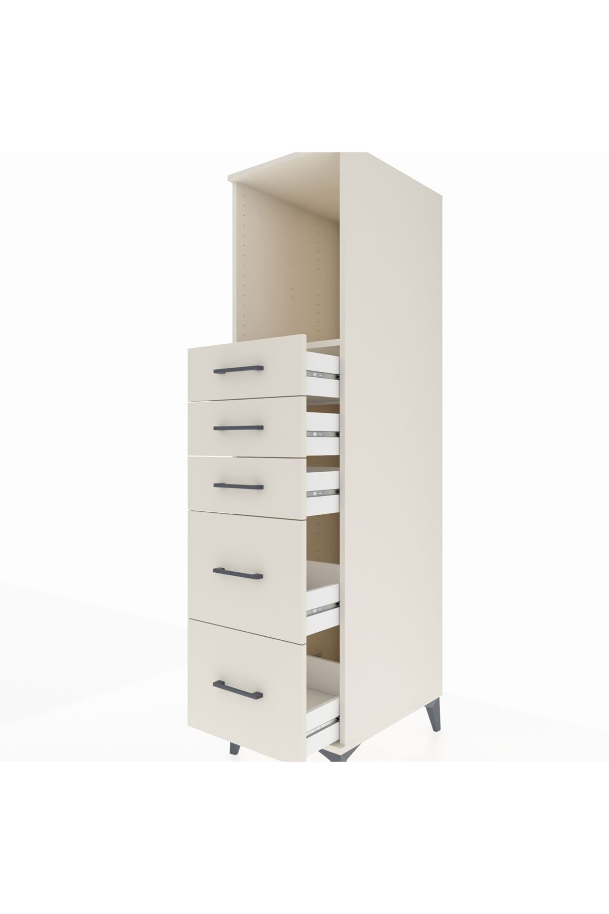 Kronos Dolap Tek Raflı 5 Çekmeceli 44x59x182 - S88M046V1C