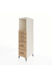 Kronos Dolap Tek Raflı 5 Çekmeceli 44x59x182 - S88M046V3C